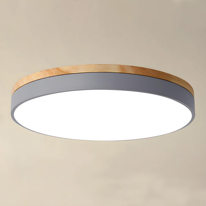 Zara Circular Wood Ceiling Lamp - DWHOME