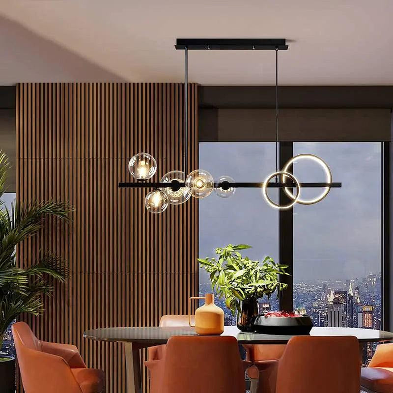 Zelda Modern Linear Bubble Chandelier-DWHOME