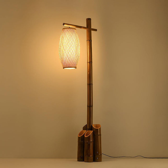 Zen Bamboo Tube Floor Lamp - DWHOME