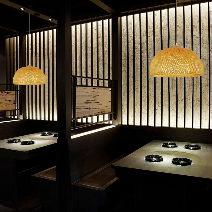 Zenith Bamboo Pendant Light-DWHOME