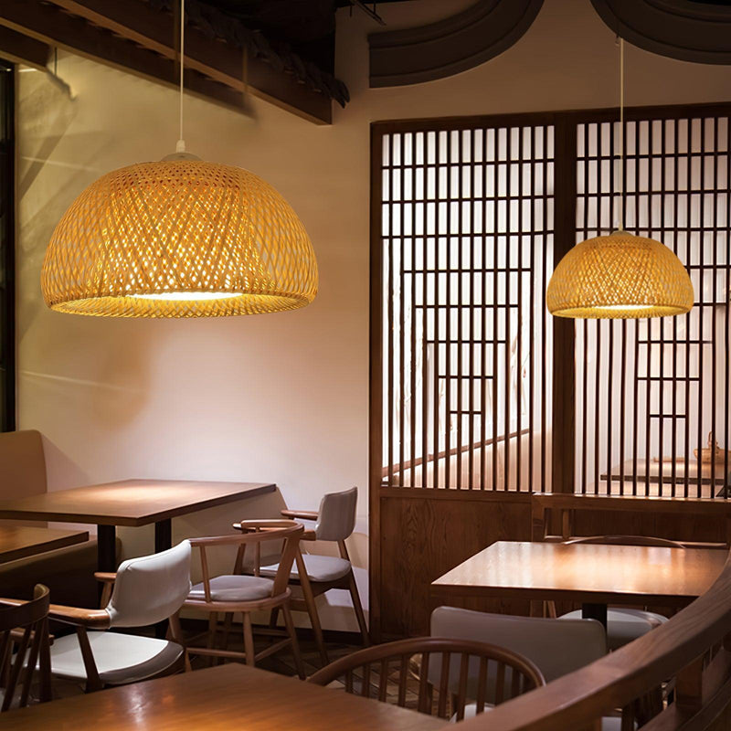 Zenith Bamboo Pendant Light-DWHOME