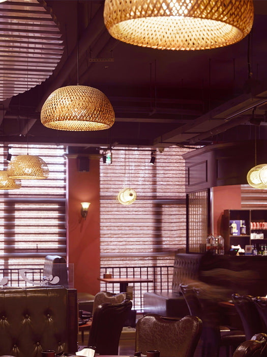 Zenith Bamboo Pendant Light-DWHOME
