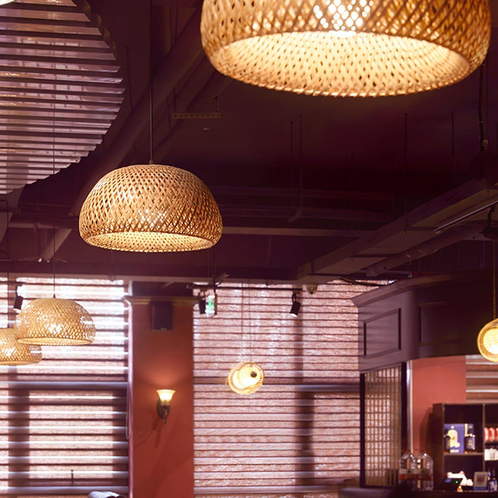 Zenith Bamboo Pendant Light-DWHOME