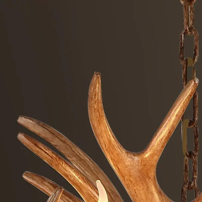 Zoey Resin Moose Antler Chandelier-DWHOME