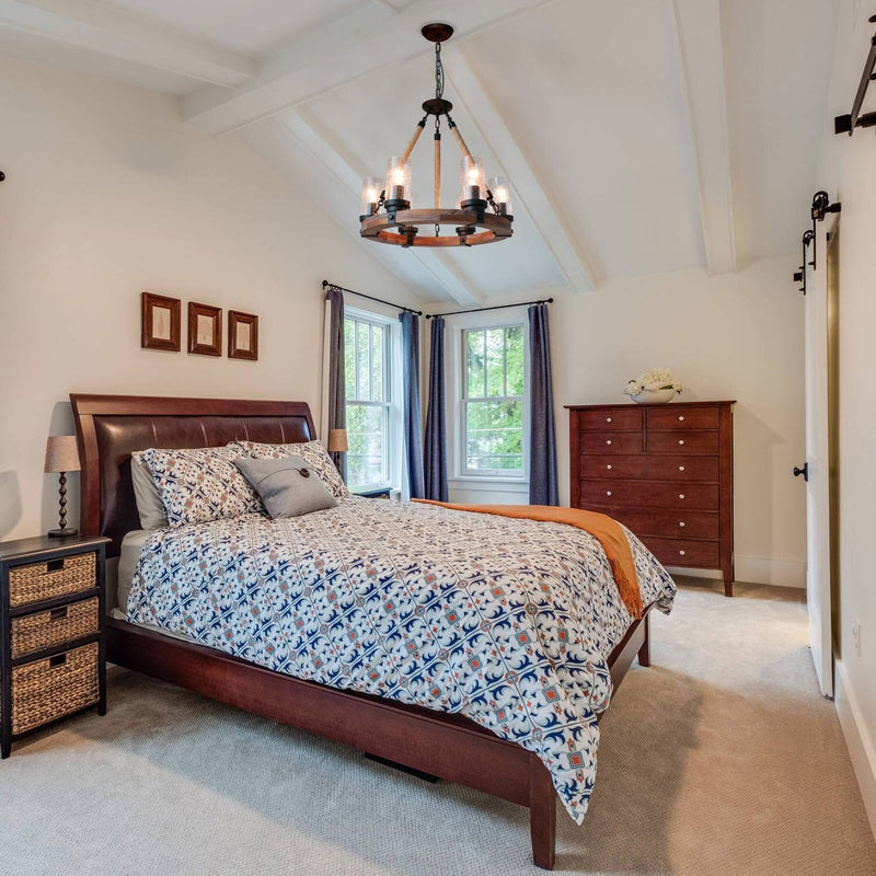 Zora Wagon Wheel Chandelier-DWHOME