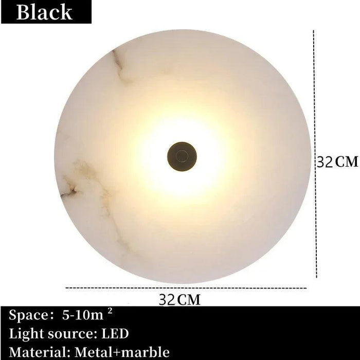 Moonshade Natural Marble Wall Sconce-DWHOME