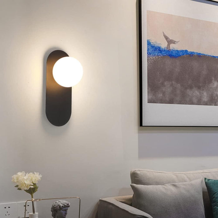 Aalberg Modern Oval Candlelight Wall Lamp.