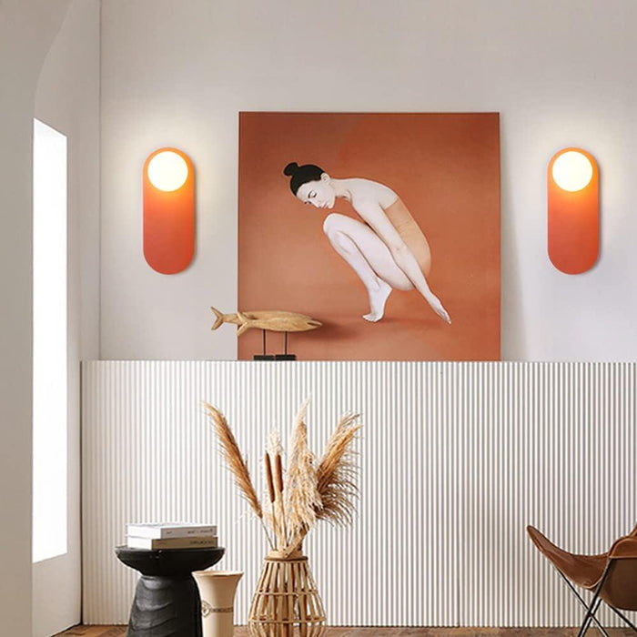 Aalberg Modern Oval Candlelight Wall Lamp.