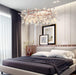 Acrylic Round Branches Design LED Chandelier for Living Room Bedroom Dining Room.