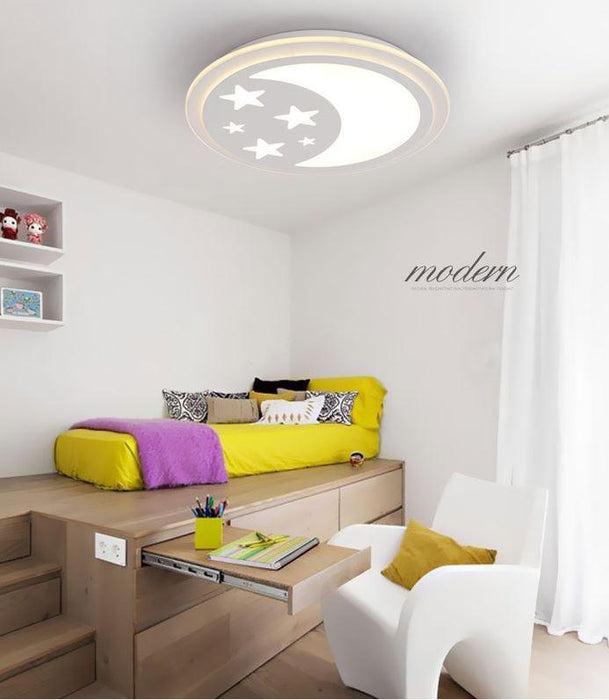 Acrylic Star Moon Ceiling Light for Living Room Bedroom Study Room.