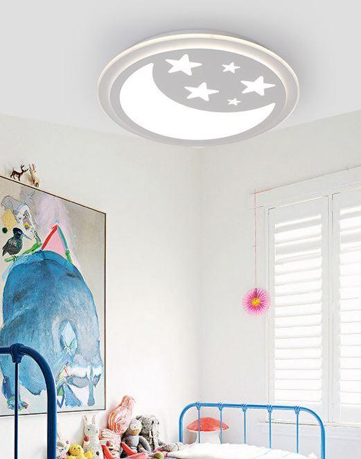 Acrylic Star Moon Ceiling Light for Living Room Bedroom Study Room.