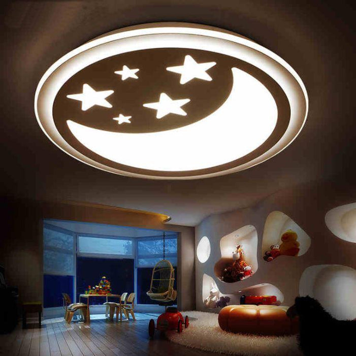 Acrylic Star Moon Ceiling Light for Living Room Bedroom Study Room.