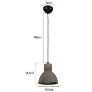 Adagio Concrete Industrial loft Pendant Light-DWHOME