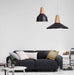 AGNES Solid Wood & Aluminum Pendant Light - DWHOME