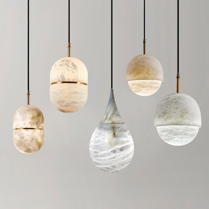 Marble Raindrop Pendant Light-DWHOME