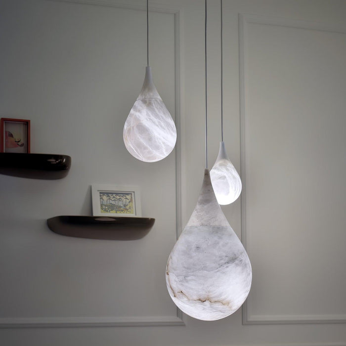 Marble Raindrop Pendant Light-DWHOME