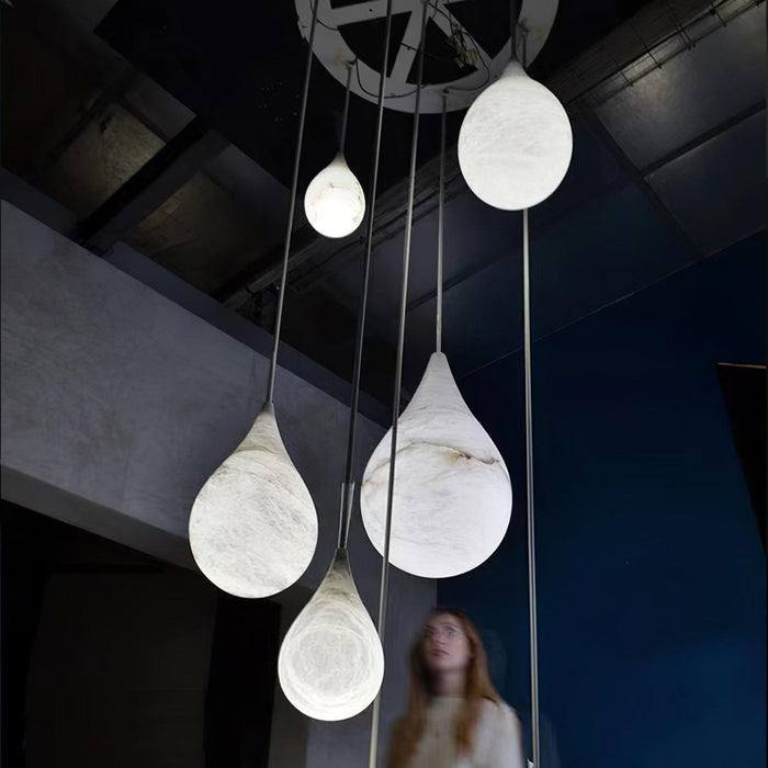 Marble Raindrop Pendant Light-DWHOME