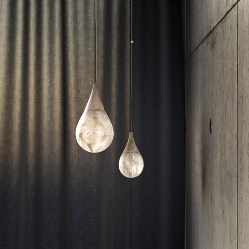 Marble Raindrop Pendant Light.