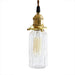 Alfred brass glass shade french country pendant light - DWHOME