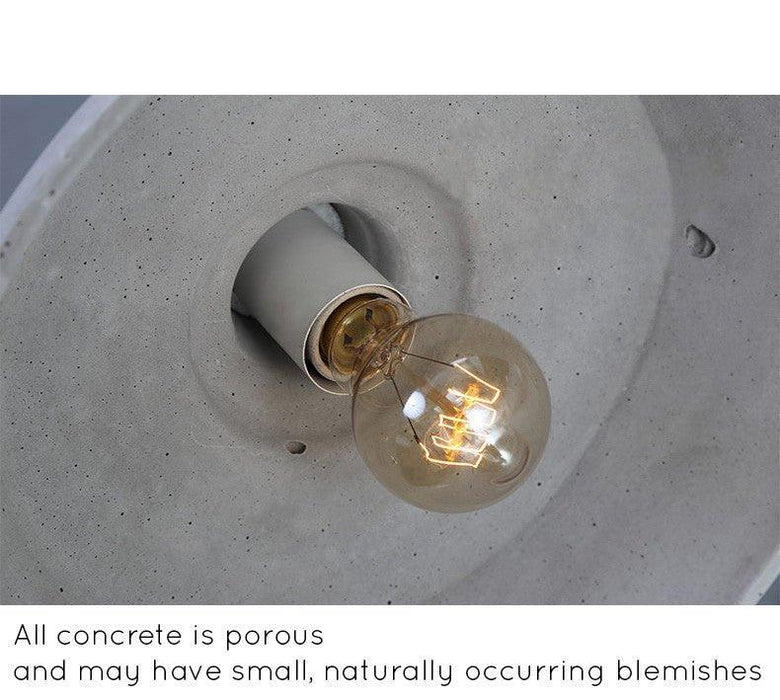 Allegro Concrete Dome Pendant Light.