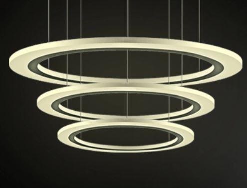 ALVAR Triple Halo Hanging Lights.