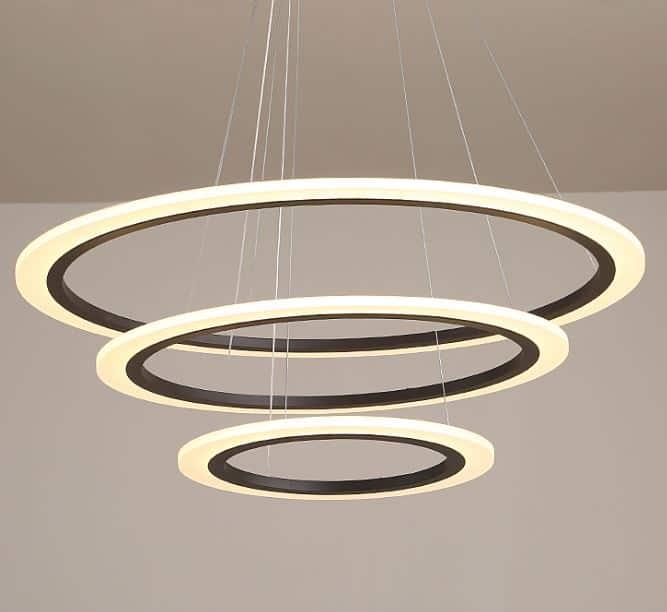 ALVAR Triple Halo Hanging Lights.