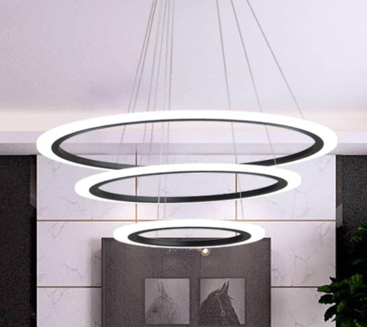 ALVAR Triple Halo Hanging Lights.