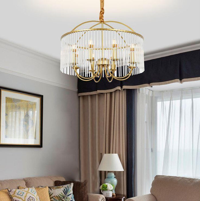 American Country Design Metal LED Pendant Chandelier.