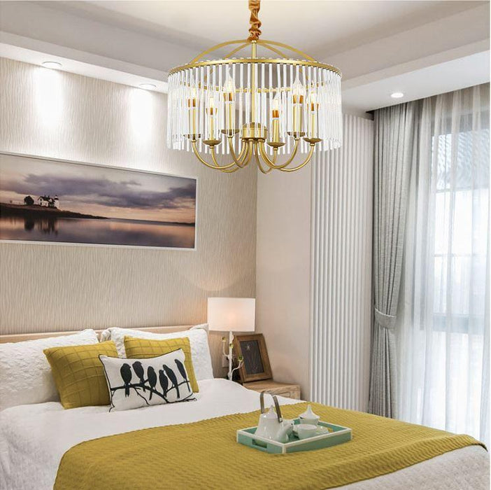 American Country Design Metal LED Pendant Chandelier.