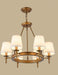 American Country Style Metal Cloth LED Chandelier.