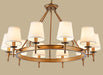 American Country Style Metal Cloth LED Chandelier.