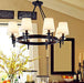 American Country Style Metal Cloth LED Chandelier.