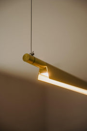 Ando Minimalist Line Brass Kitchen Island Pendant Light-DWHOME