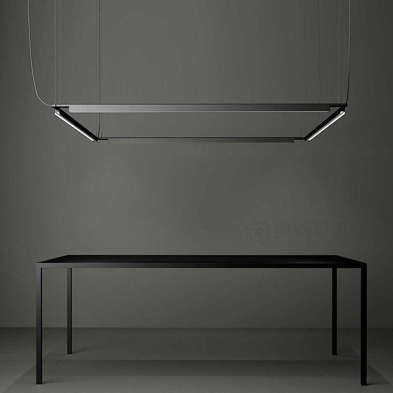 Ando Minimalist Line Brass Kitchen Island Pendant Light-DWHOME