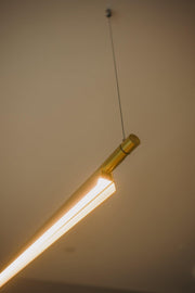 Ando Minimalist Line Brass Kitchen Island Pendant Light-DWHOME