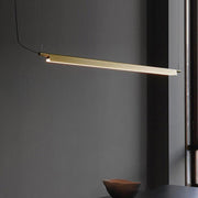 Ando Minimalist Line Brass Kitchen Island Pendant Light-DWHOME