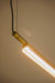 Ando Minimalist Line Brass Kitchen Island Pendant Light.