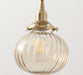 Anemone swirled glass brass pendant Light.