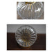 Anemone swirled glass brass wall light sconce.