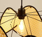 Anjuna Rattan Bamboo Starburst pendant light chandelier.