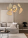 Anjuna Rattan Bamboo Starburst pendant light chandelier.