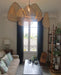 Anjuna Rattan Bamboo Starburst pendant light chandelier.