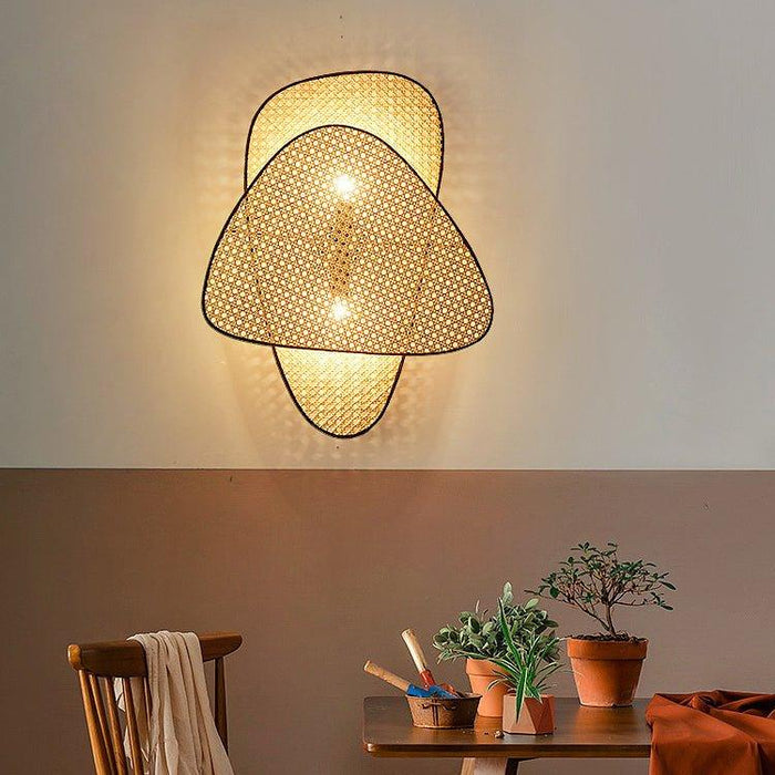 Anjuna Rattan Bamboo Wall Light.