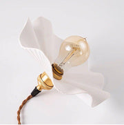 Anna Suspension Luminaire avec Abat-jour Cannelé et Monture en Laiton - DWHOME