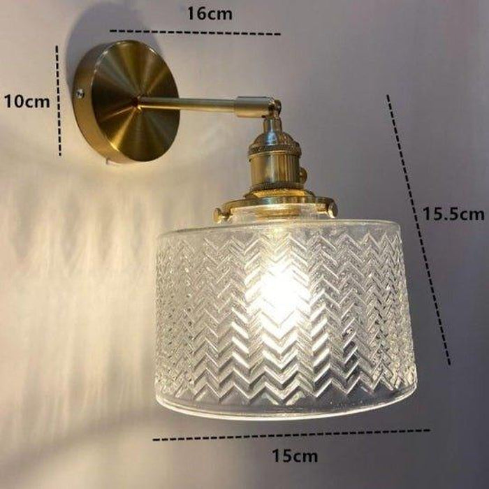 Antique Style Amber Wall Light-DWHOME