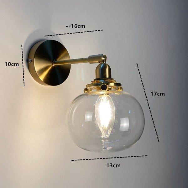 Antique Style Amber Wall Light - DWHOME