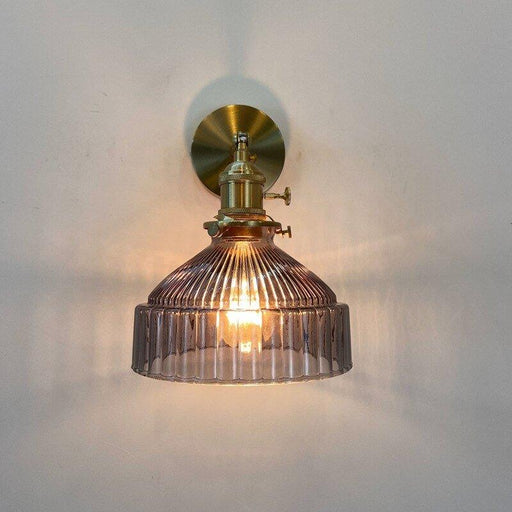 Antique Style Amber Wall Light.