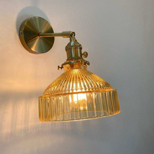 Antique Style Amber Wall Light.