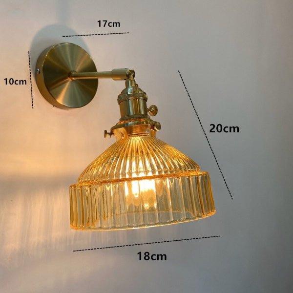 Antique Style Amber Wall Light - DWHOME