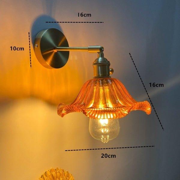 Antique Style Amber Wall Light - DWHOME